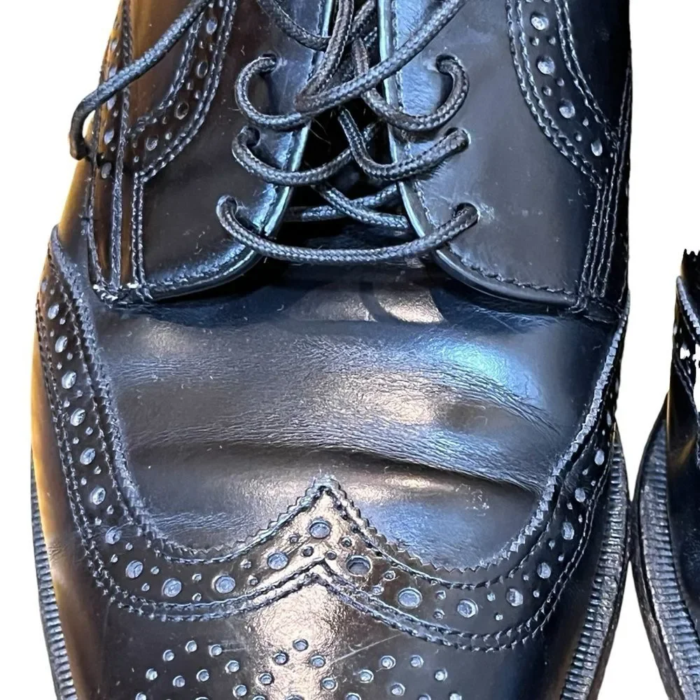 Cole Haan Men’s Shoes Black Leather Loafers Oxford Brogues Wingtips Classic 10